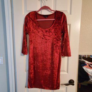 Red Velvety Dress